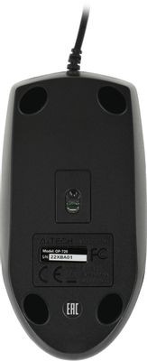 Мышь A4TECH OP-720, оптическая, проводная, USB, черный [op-720 usb (black)]