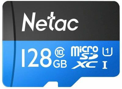 Карта памяти microSDXC UHS-I U1 NETAC P500 128 ГБ, 80 МБ/с, Class 10, NT02P500STN-128G-S, 1 шт., без адаптера
