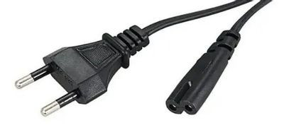 Кабель питания Buro BU-PCAB-1.8-2PIN, IEC C7 (2-pin) - Евровилка, 1.8м