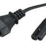 Кабель питания Buro BU-PCAB-1.8-2PIN, IEC C7 (2-pin) - Евровилка, 1.8м