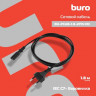 Кабель питания Buro BU-PCAB-1.8-2PIN, IEC C7 (2-pin) - Евровилка, 1.8м