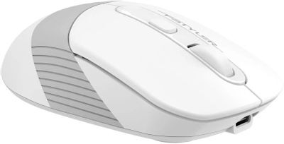 Мышь A4TECH Fstyler FB10CS, оптическая, беспроводная, USB, белый и серый [fb10cs usb grayish white]