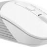 Мышь A4TECH Fstyler FB10CS, оптическая, беспроводная, USB, белый и серый [fb10cs usb grayish white]