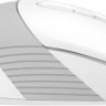 Мышь A4TECH Fstyler FB10CS, оптическая, беспроводная, USB, белый и серый [fb10cs usb grayish white]