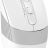 Мышь A4TECH Fstyler FB10CS, оптическая, беспроводная, USB, белый и серый [fb10cs usb grayish white]
