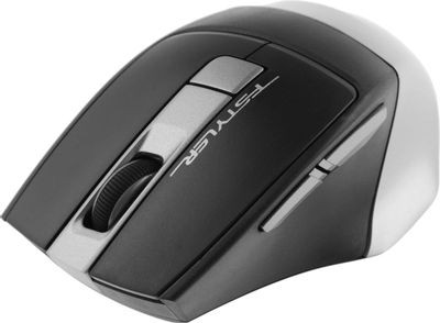 Мышь A4TECH Fstyler FG35, оптическая, беспроводная, USB, серый и черный [fg35 grey]