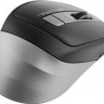 Мышь A4TECH Fstyler FG35, оптическая, беспроводная, USB, серый и черный [fg35 grey]
