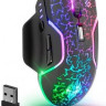 Мышь Defender Oneshot GM-067, игровая, оптическая, беспроводная, USB, черный [52067]