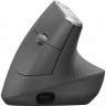 Мышь Logitech MX Vertical, оптическая, беспроводная, USB, черный и черный [910-005451]