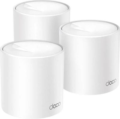 Бесшовный Mesh роутер TP-LINK Deco X1500, AX1500, белый, 3 шт. в комплекте [deco x1500(3-pack)]