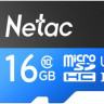 Карта памяти microSDHC UHS-I U1 NETAC P500 16 ГБ, 80 МБ/с, Class 10, NT02P500STN-016G-S, 1 шт.