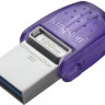 Флешка USB Kingston DataTraveler microDuo 3C 128ГБ, USB3.0, фиолетовый [dtduo3cg3/128gb]