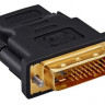Переходник Buro HDMI (f) - DVI-D (m), GOLD , черный [hdmi-19fdvid-m_adpt]