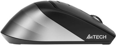 Мышь A4TECH Fstyler FB35CS, оптическая, беспроводная, USB, серый и черный [fb35cs usb smoky grey]