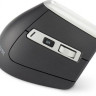 Мышь Oklick 991MW, вертикальная, оптическая, беспроводная, USB, серый [1885263]