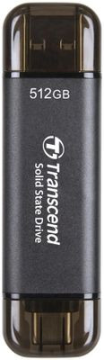 Внешний диск SSD Transcend TS512GESD310C, 512ГБ, серый