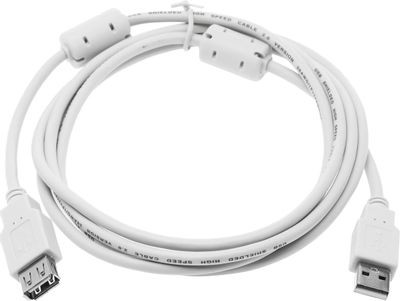 Кабель-удлинитель USB2.0 NingBo USB A(m) - USB A(f), ферритовый фильтр , 1.8м [usb2.0-am/af-1.8m-mg]