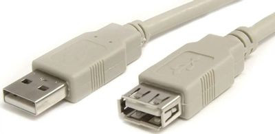 Кабель-удлинитель PREMIER 5-905, USB A(m) (прямой) - USB 2.0 A (f) (прямой), 3м, серый [5-905 3.0]