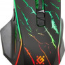 Мышь Defender Uran GM-503, игровая, оптическая, беспроводная, USB, черный [52503]