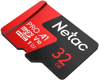 Карта памяти microSDHC UHS-I U1 NETAC P500 Extreme Pro 32 ГБ, 90 МБ/с, Class 10, NT02P500PRO-032G-S, 1 шт., без адаптера