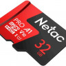Карта памяти microSDHC UHS-I U1 NETAC P500 Extreme Pro 32 ГБ, 90 МБ/с, Class 10, NT02P500PRO-032G-S, 1 шт., без адаптера