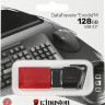 Флешка USB Kingston DataTraveler Exodia M 128ГБ, USB3.0, черный и черный [dtxm/128gb]