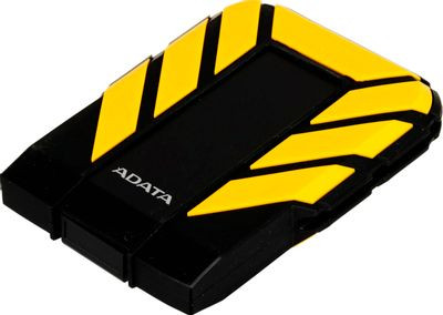 Внешний диск HDD A-Data DashDrive Durable HD710Pro, 2ТБ, желтый [ahd710p-2tu31-cyl]