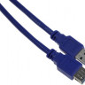 Кабель-удлинитель USB3.0 PREMIER 5-905, USB 3.0 A(m) (прямой) - USB 3.0 A(f) (прямой), 3м, пакет, синий [5-905(3,0)-3.0(bl)]