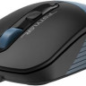 Мышь A4TECH Fstyler FB10CS, оптическая, беспроводная, USB, черный и синий [fb10cs usb ash blue]
