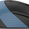 Мышь A4TECH Fstyler FB10CS, оптическая, беспроводная, USB, черный и синий [fb10cs usb ash blue]