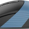 Мышь A4TECH Fstyler FB10CS, оптическая, беспроводная, USB, черный и синий [fb10cs usb ash blue]