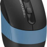 Мышь A4TECH Fstyler FB10CS, оптическая, беспроводная, USB, черный и синий [fb10cs usb ash blue]