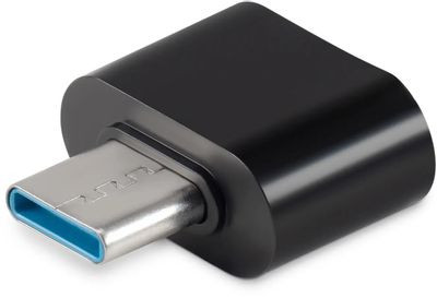 Адаптер Buro BU-USB2-AF-CM, USB A(f) - USB Type-C (m), черный