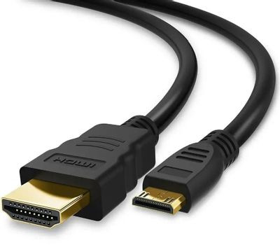 Кабель-переходник аудио-видео PREMIER 5-845, mini-HDMI (m) - HDMI (m) , 1м, GOLD, черный [5-845 2.0]