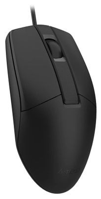 Мышь A4TECH OP-330S, оптическая, проводная, USB, черный [op-330s (black)]