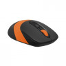 Мышь A4TECH Fstyler FG10, оптическая, беспроводная, USB, черный и оранжевый [fg10 orange]