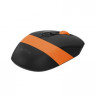 Мышь A4TECH Fstyler FG10, оптическая, беспроводная, USB, черный и оранжевый [fg10 orange]