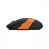 Мышь A4TECH Fstyler FG10, оптическая, беспроводная, USB, черный и оранжевый [fg10 orange]