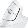 Мышь Logitech Lift, вертикальная, оптическая, беспроводная, USB, белый [910-006486]