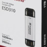Внешний диск SSD Transcend TS1TESD310S, 1ТБ, серебристый