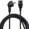 Кабель питания Buro BU-PCAB-5M-16A, IEC C13 (прямой) - Евровилка (угловой), 5м
