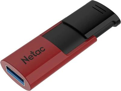 Флешка USB NETAC U182 128ГБ, USB3.0, красный и черный [nt03u182n-128g-30re]
