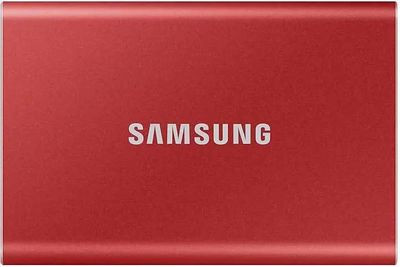 Внешний диск SSD Samsung T7 MU-PC1T0R/WW, 1ТБ, красный