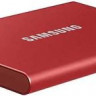 Внешний диск SSD Samsung T7 MU-PC1T0R/WW, 1ТБ, красный