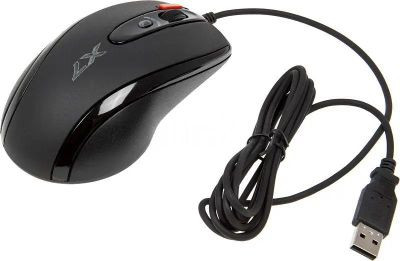 Мышь A4TECH X-718BK, игровая, оптическая, проводная, USB, черный [x-718bk usb]