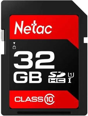 Карта памяти SDHC UHS-I U1 NETAC P600 32 ГБ, 80 МБ/с, Class 10, NT02P600STN-032G-R, 1 шт., без адаптера