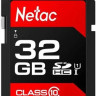 Карта памяти SDHC UHS-I U1 NETAC P600 32 ГБ, 80 МБ/с, Class 10, NT02P600STN-032G-R, 1 шт., без адаптера