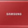 Внешний диск SSD Samsung T7 MU-PC2T0R/WW, 2ТБ, красный