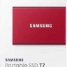 Внешний диск SSD Samsung T7 MU-PC2T0R/WW, 2ТБ, красный