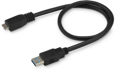 Кабель USB3.0 Buro MK30-AM-0.5, micro USB 3.0 B (m) - USB A(m), 0.5м, черный